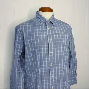 Charles Tyrwhitt Slim fit Blue Checkered Dress Shirt